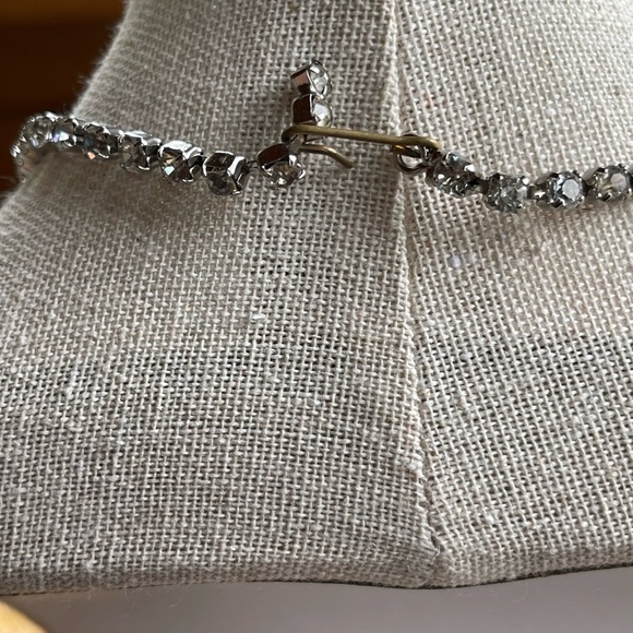 Vintage rhinestone choker necklace - Picture 3 of 5